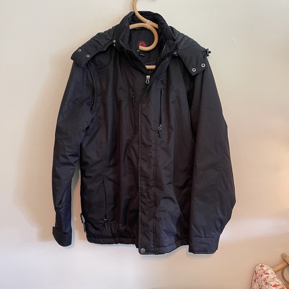 SCOTTeVEST Revolution Mens Size L‎ Black Heavy Coat Jacket Ski Snowboard Winter - Picture 1 of 8